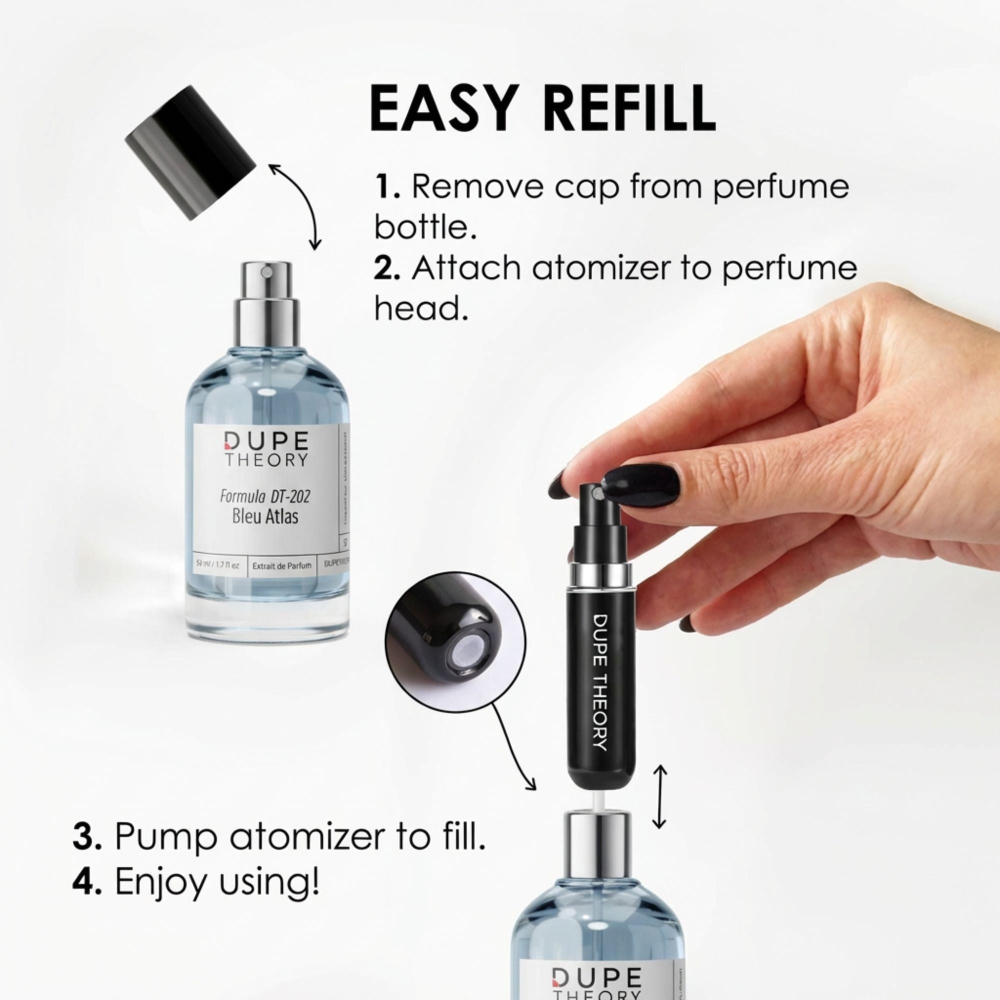 Refillable Perfume Travel Atomizer 2 Pack